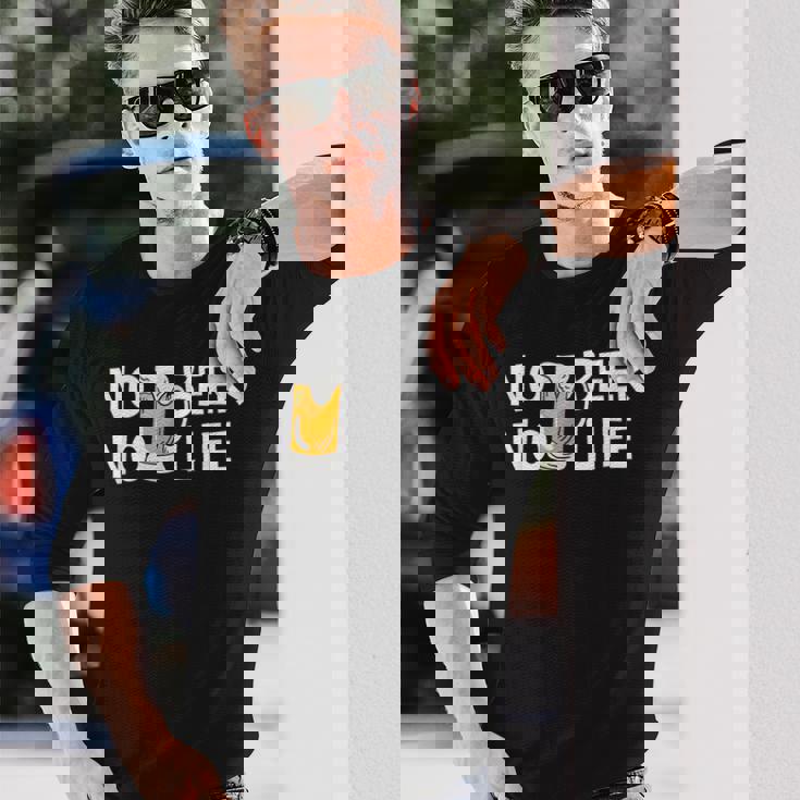 ノービアノーライフ ビール好き ノービールノーライフ 酒飲み 酒好き ビアガーデン ビール 長袖Tシャツ 彼への贈り物