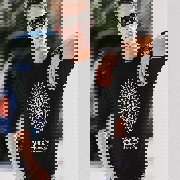 ハカマオリダンス部族ニュージーランドマオリハカラグビーファン 長袖Tシャツ 彼への贈り物