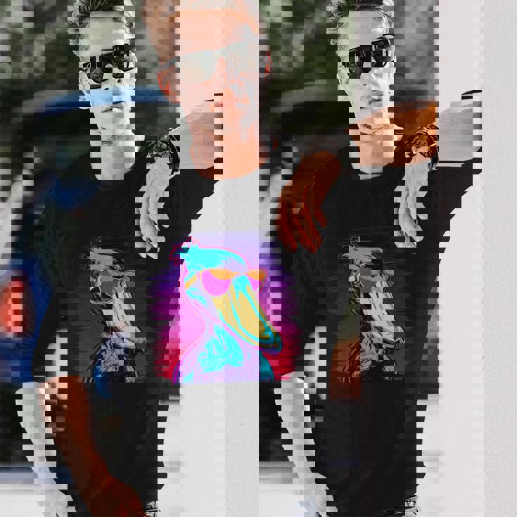 ハシビロコウ 鳥類 鳥類学者 ホエールビル 動物 長袖Tシャツ 彼への贈り物