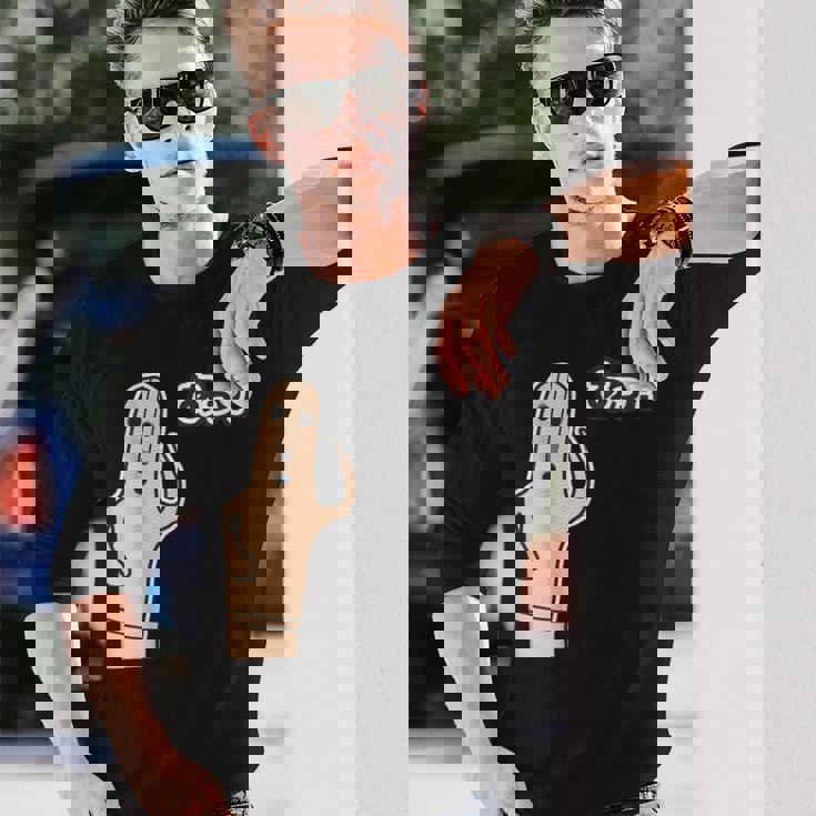 ハニワ 埴輪『あっ！』【踊る埴輪 男】歴史土器 シンプル かわいい イラスト 面白い 長袖Tシャツ 彼への贈り物