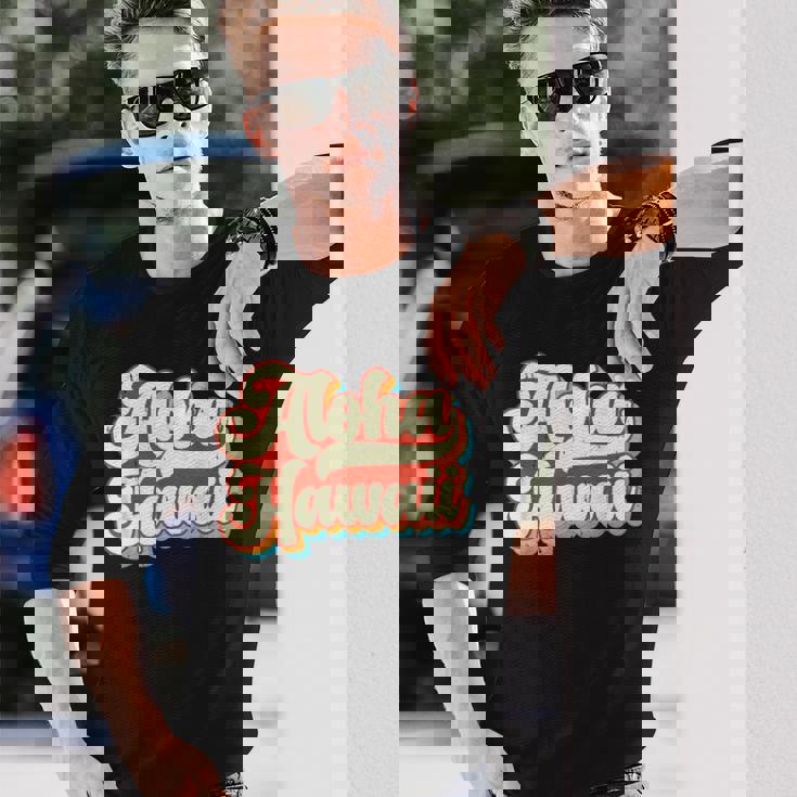 ハワイアン振動 長袖Tシャツ 彼への贈り物