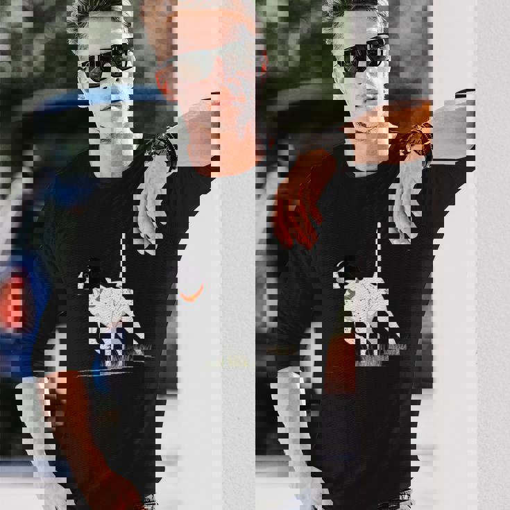 ハンターのためのバードハンティング メンズ イングリッシュポインター ドッググラフィック 長袖Tシャツ 彼への贈り物