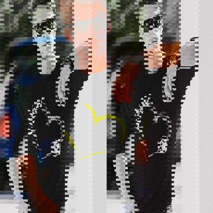 ハート ピックルボール ラブパドル スポーツ ピックルボール 長袖Tシャツ 彼への贈り物