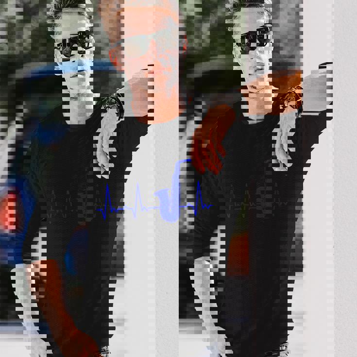 ハートビートサックス 長袖Tシャツ 彼への贈り物