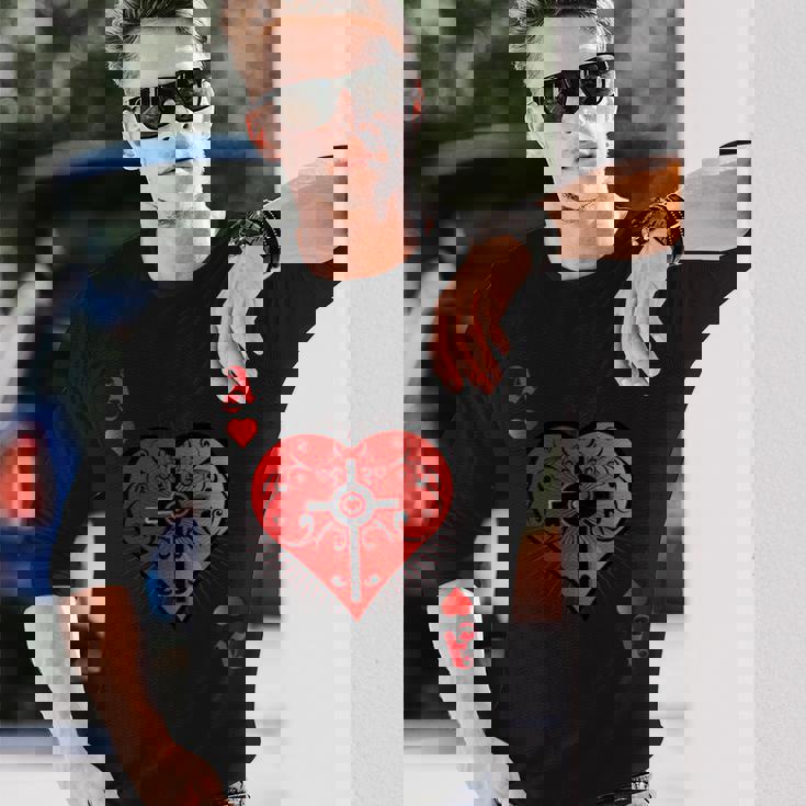 ハートポーカーエースi テキサスホールデムカジノカードケース ポーカー 長袖tシャツ 長袖Tシャツ 彼への贈り物