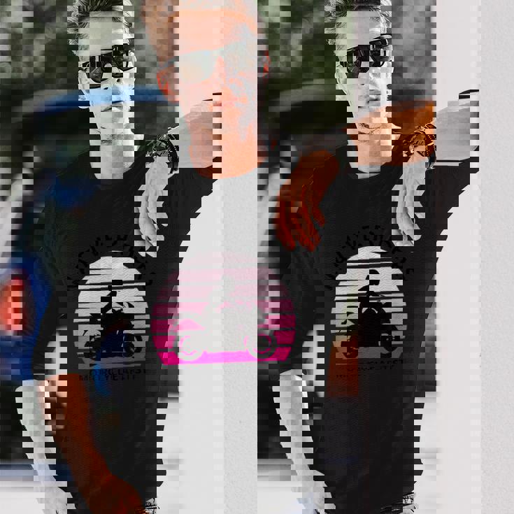 バイク おしゃれ フルカウル レディー オートバイ ツーリング ガール ライダー 長袖Tシャツ 彼への贈り物