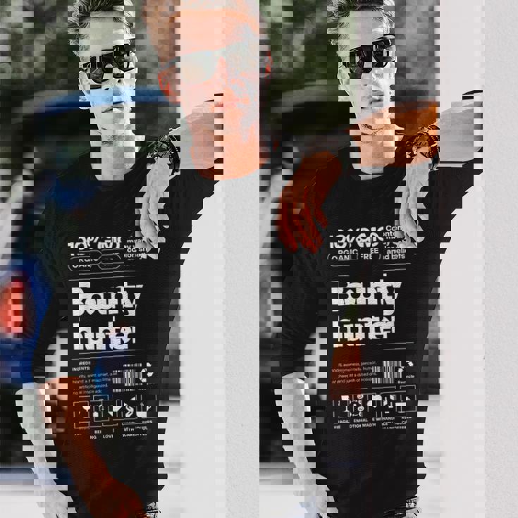 バウンティ・ハンター・コーヒー・ラバー 長袖Tシャツ 彼への贈り物