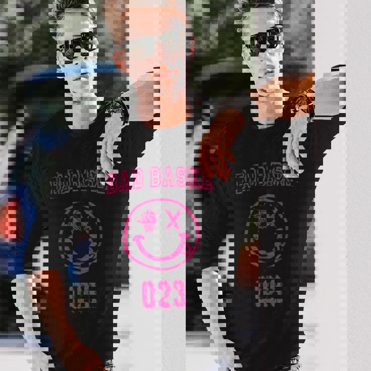 バスケットボール おもしろ バスケ パロディ イラスト ダメージ ロゴ 長袖Tシャツ 彼への贈り物