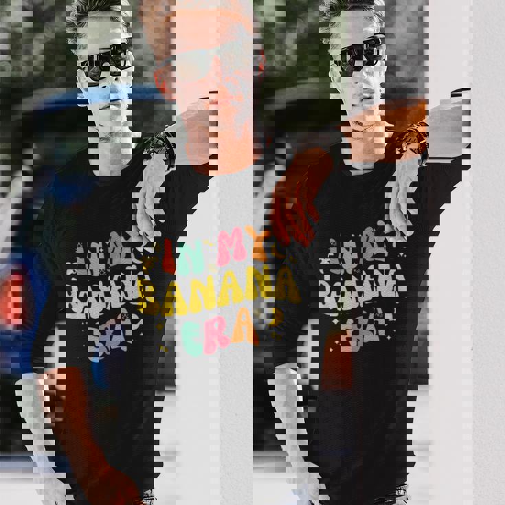 バナナ好きの面白いトロピカルフルーツ・イン・マイ・バナナ時代 長袖Tシャツ 彼への贈り物