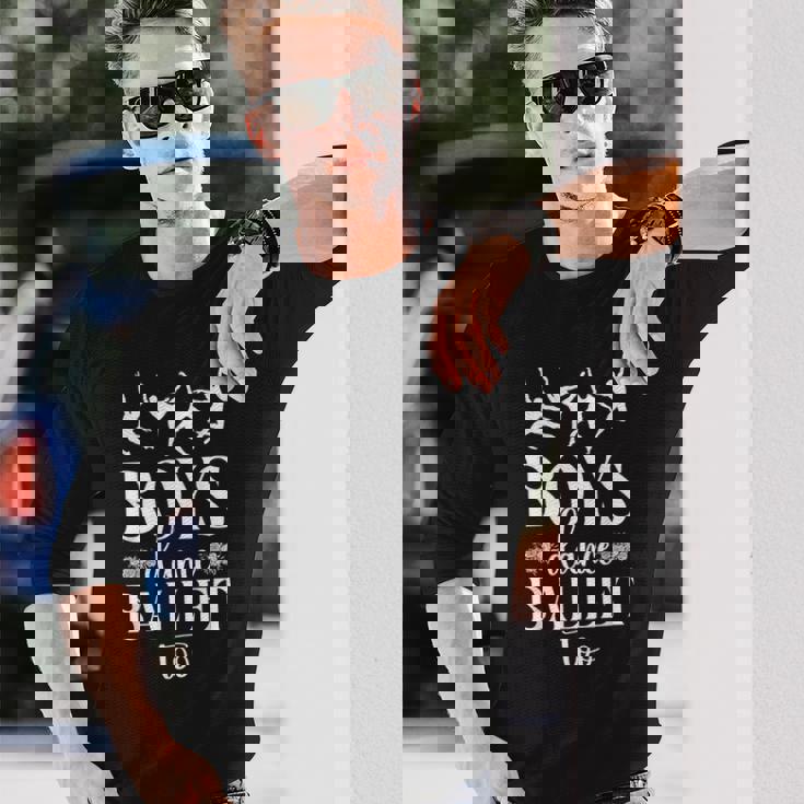 バレエダンサー ダンスガール バレリーナ 男の子 ダンス バレエ Too 長袖Tシャツ 彼への贈り物