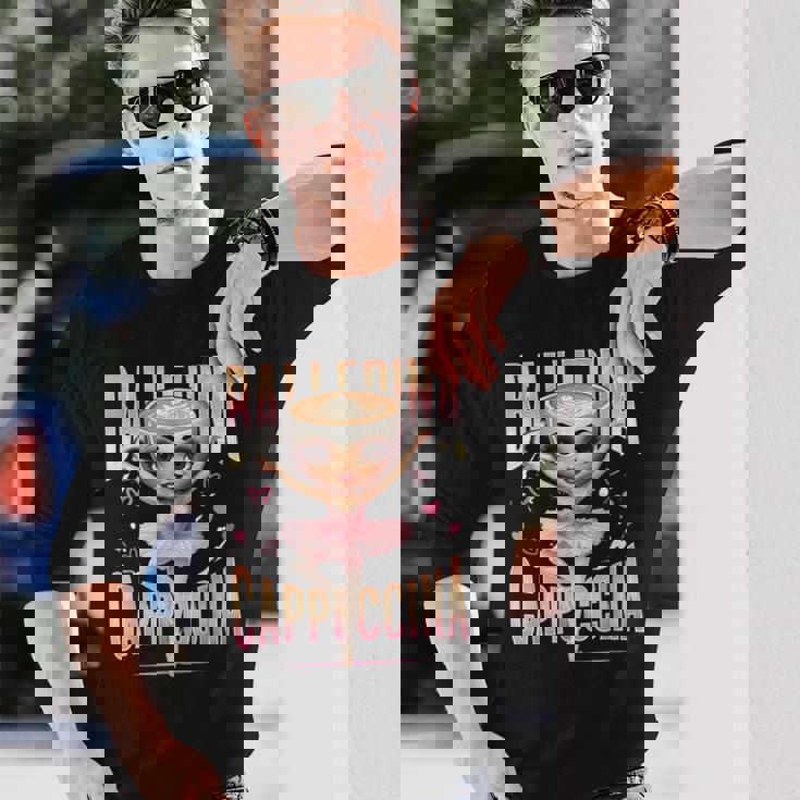 バレリーナ カプチーナ イタリアン ブレイン ロート ファニー カプチーノ ミーム 長袖Tシャツ 彼への贈り物