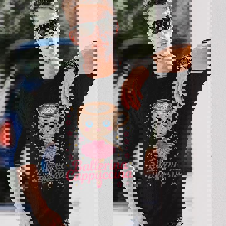 バレリーナカプチーナ イタリアンブレインロットミーム ブレインロットミーム 長袖Tシャツ 彼への贈り物