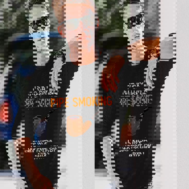 パイプスモーキング スマートピープル パイプスモーキング 長袖Tシャツ 彼への贈り物