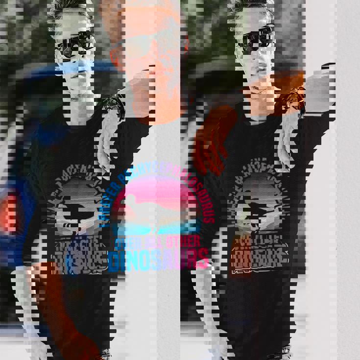 パキケファロサウルス ぬいぐるみ 恐竜 古生物学者 長袖Tシャツ 彼への贈り物