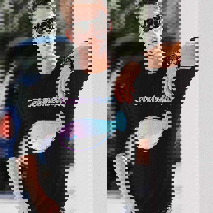 パステルカラーのサカバンバスピス おもしろ ネタ かわいい プレセント 長袖Tシャツ 彼への贈り物