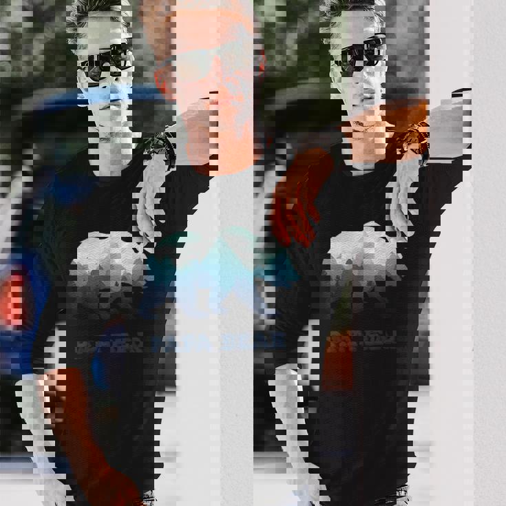 パパベア 野生動物 父の日ギフト お父さんやお父さんへのギフト 長袖Tシャツ 彼への贈り物