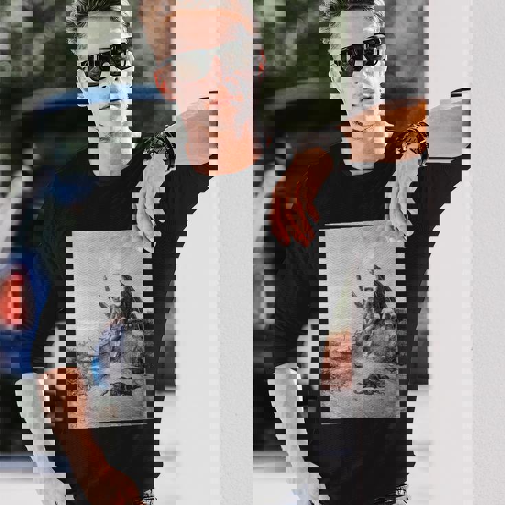 パラダイス・ロスト「多くの迷宮で」ギュスターヴ・ドレ アート 長袖Tシャツ 彼への贈り物