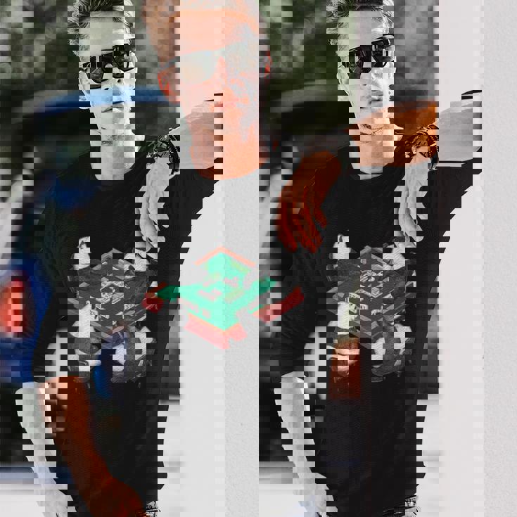 パンダ 麻雀 面白いtシャツ 動物 文字入り メンズ おもしろ 面白い 服 おもしろグッズ ネタ 雀士 長袖Tシャツ 彼への贈り物