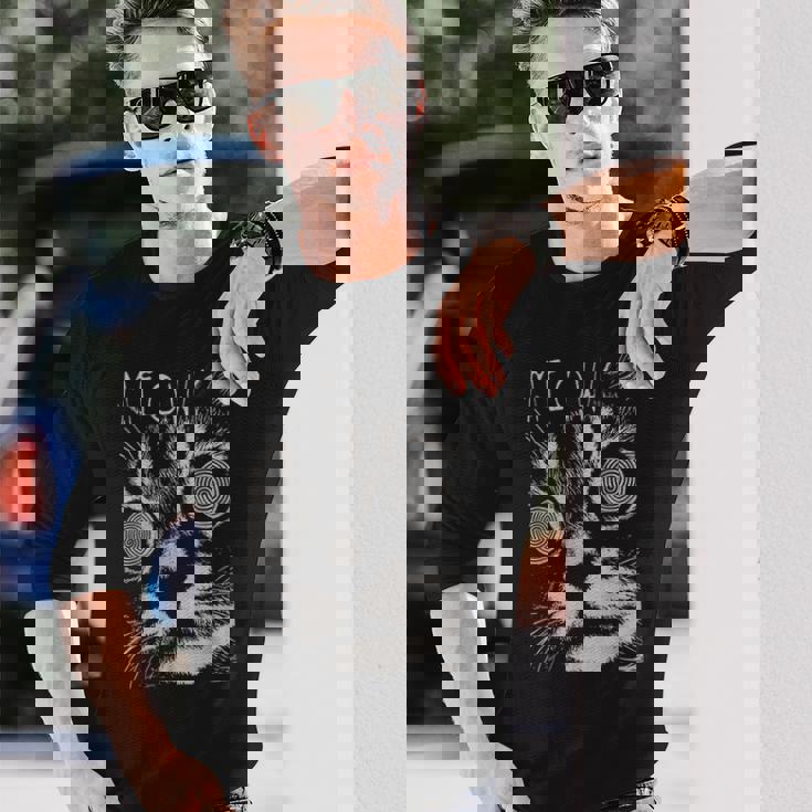 ヒップホップ Y2k Hip Hop Cat ヴィンテージ ヒップスター レトロ エッジの効いたストリートウェア 猫 長袖Tシャツ 彼への贈り物