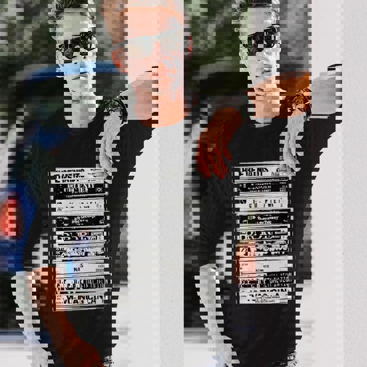 ヒップホップアーティスト カセット オールドスクールラップ 長袖Tシャツ 彼への贈り物