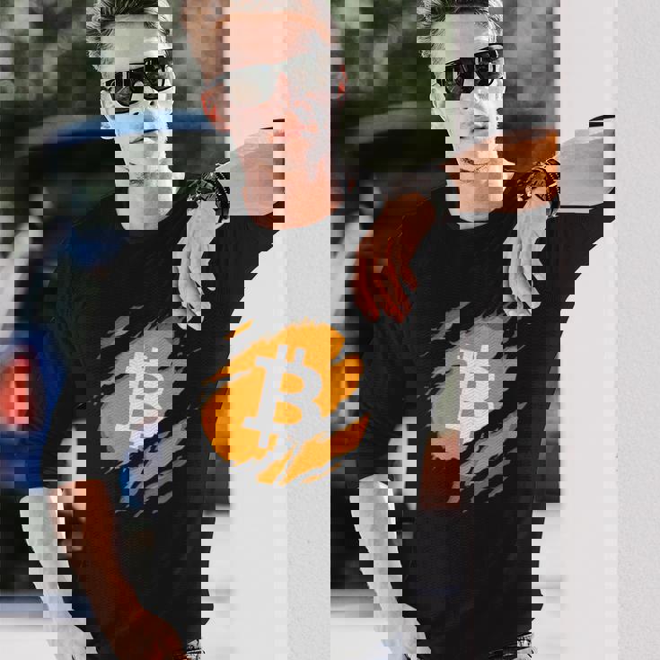 ビットコインプランbの時間です 長袖Tシャツ 彼への贈り物