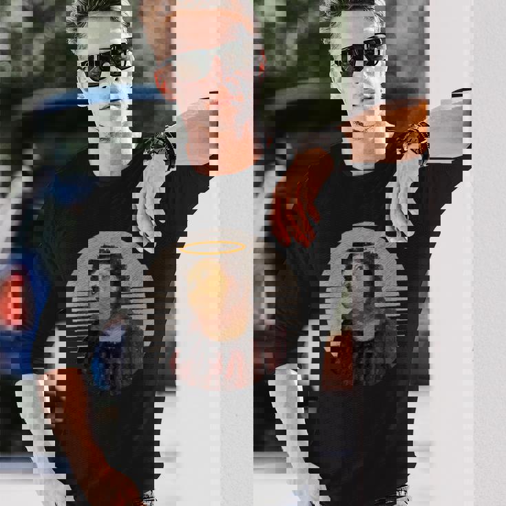 ビバ・ラ・レスタウラシオン・ジーザス・フレスコ・レストレーション・フェイル・ミーム 長袖Tシャツ 彼への贈り物