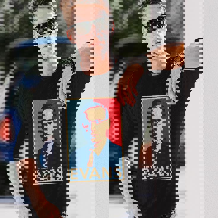 ビル・エヴァンス・ホープ ポスター グレート・オブ・ジャズ・ヒストリー 長袖Tシャツ 彼への贈り物