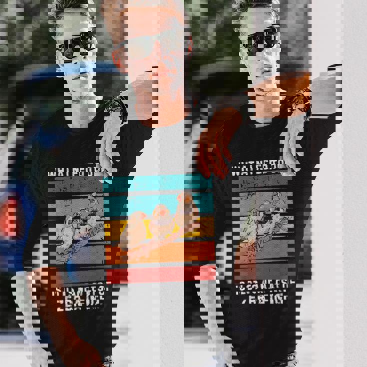 ビンテージ今日必要なのはキンカチョウがたくさん 長袖Tシャツ 彼への贈り物