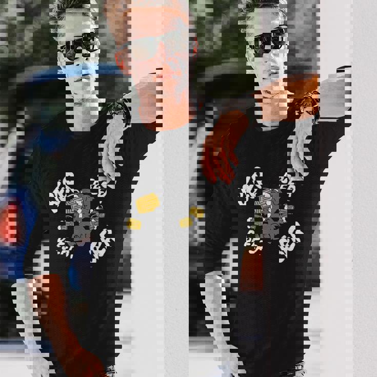 ビールシュナウザー犬 長袖Tシャツ 彼への贈り物