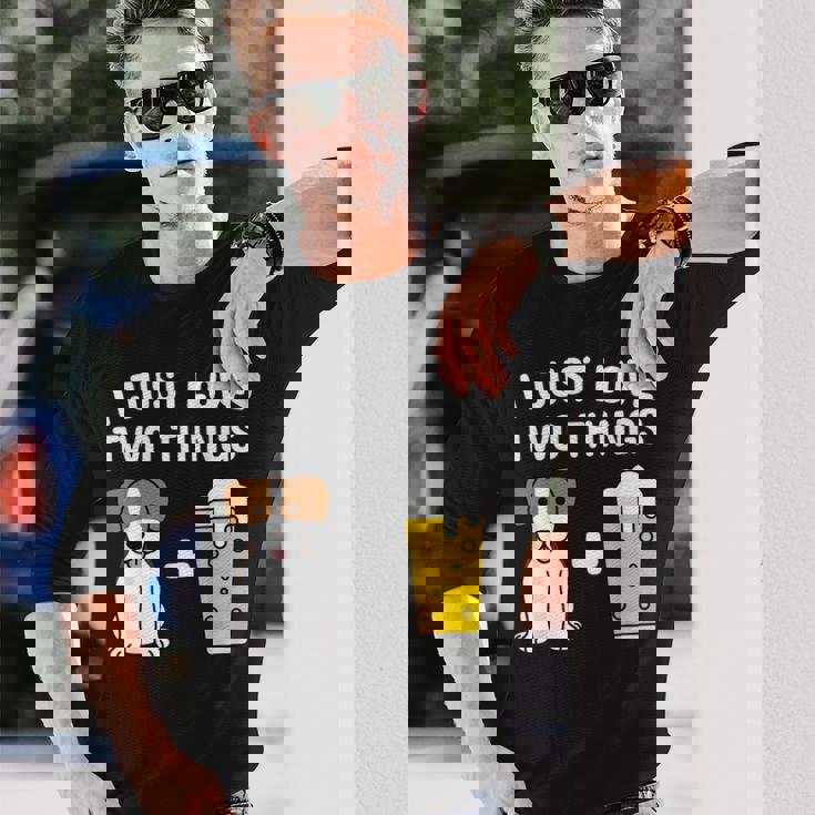 ビールジャック・ラッセル・テリア犬 長袖Tシャツ 彼への贈り物