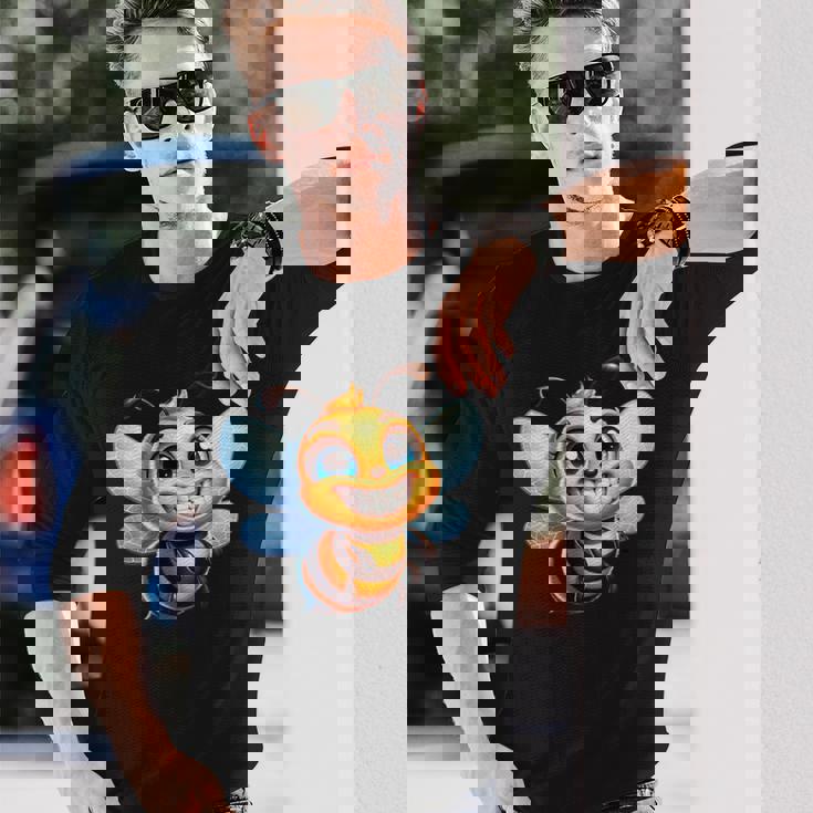 ビー・ハッピー ビッグ・スマイル ビー・ビー・ハッピー 長袖Tシャツ 彼への贈り物