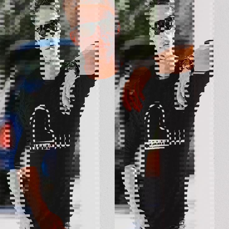 ピアノ 音符 楽譜 音楽 楽器 長袖Tシャツ 彼への贈り物