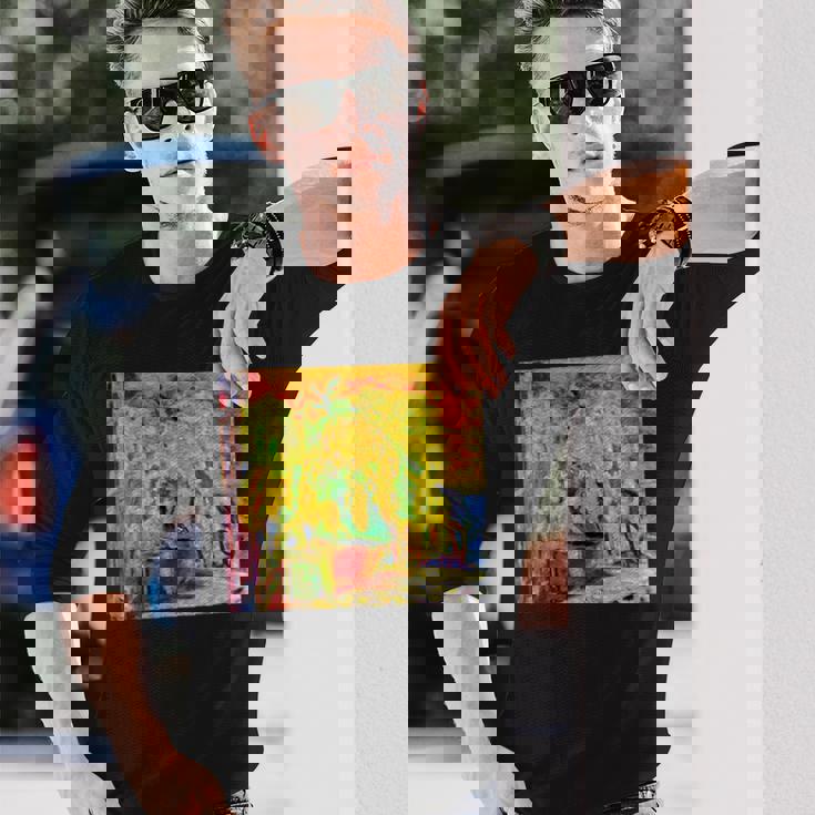 ピエール・ボナール作 ミモザの束 1945 長袖Tシャツ 彼への贈り物