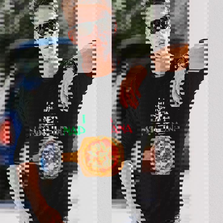 ピザ ナポレターナ イタリア ナポリ ピザ マルゲリータ 長袖Tシャツ 彼への贈り物