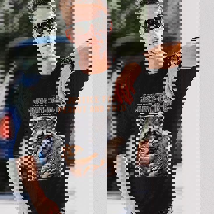 ピーナッツとフレッドの正義 ピーナッツリス フレッドアライグマ 長袖Tシャツ 彼への贈り物