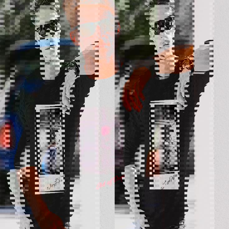 ファインアート05 写真 インスタントカメラ おしゃれ プリント 風景 スナップ 個性的 モノクロ メンズ レディース 長袖Tシャツ 彼への贈り物