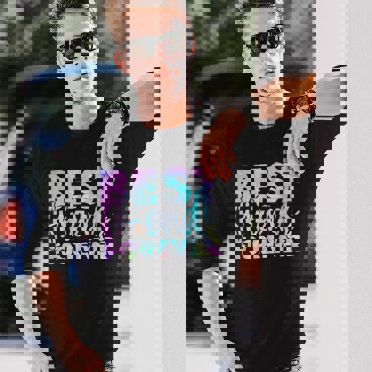 ファニータイダイ ベストフレンド マッチング Bestiequad Bff Cousins 長袖Tシャツ 彼への贈り物