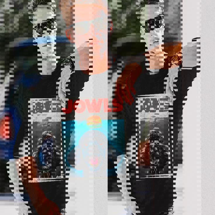 ファニープードル スタンダード プードル ジョール バーガー かわいい 犬 ママ お父さん 長袖Tシャツ 彼への贈り物