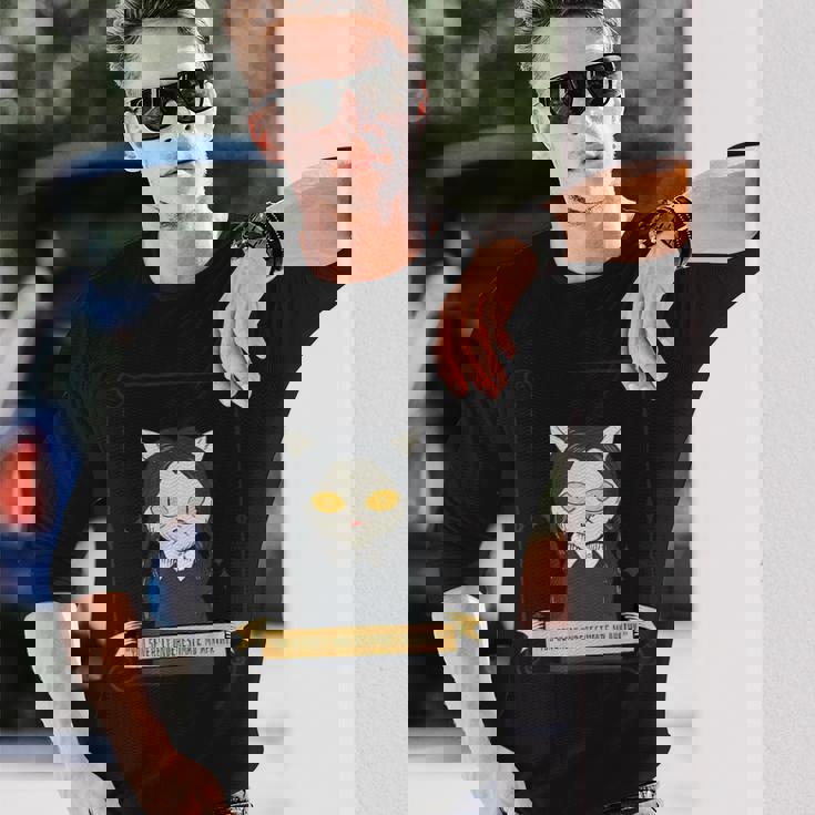 ファニー・キャット・ウェンズデー 長袖Tシャツ 彼への贈り物