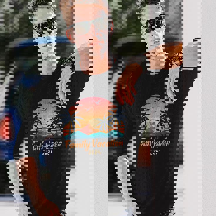 ファミリーバケーション 2024 家族同窓会 サマービーチ お揃い 長袖Tシャツ 彼への贈り物