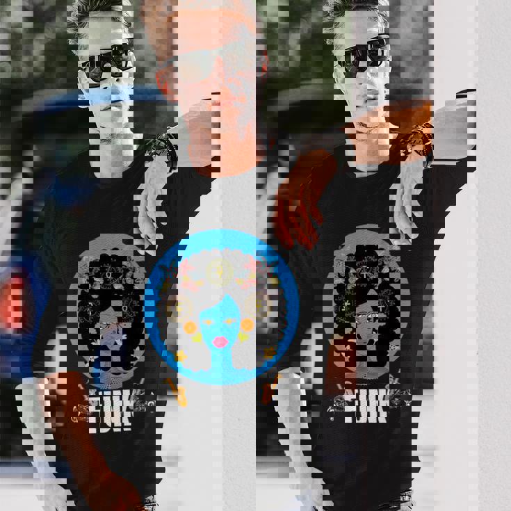 ファンク ソウルフル・ジャズ カラフル・ミュージック 長袖Tシャツ 彼への贈り物