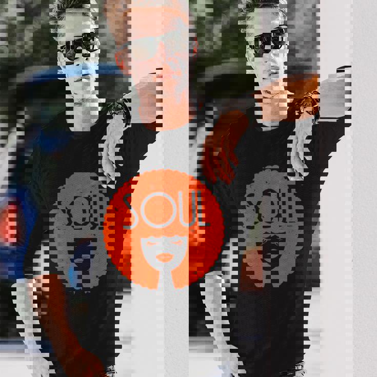 ファンクシャツ 音楽愛好家のためのヴィンテージ70年代コスチューム 長袖Tシャツ 彼への贈り物