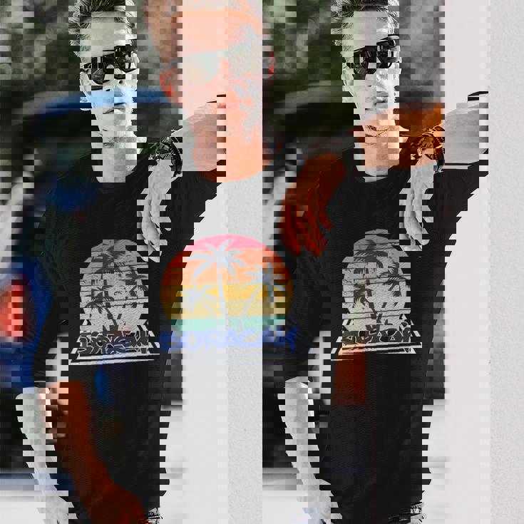 フィリピン ボラカイ島 旅行 カクテル 休暇 ビーチ 波 夏 ヤシの木 マニラ首都圏 パラワン州 セブ島 ボホール州 長袖Tシャツ 彼への贈り物