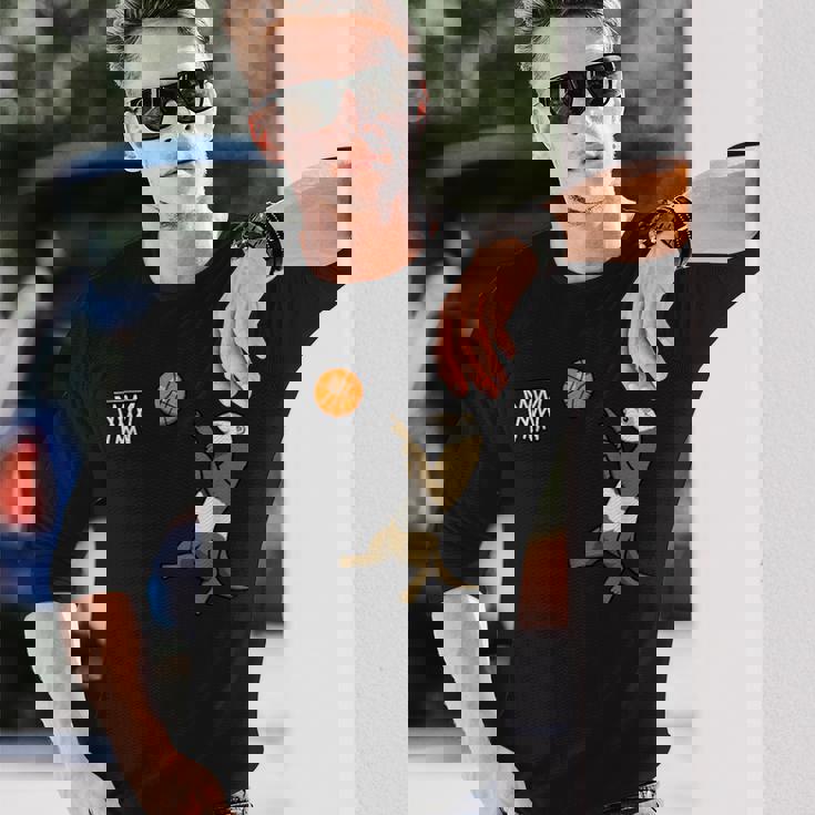 フェレット バスケットボール ボール スポーツ 長袖Tシャツ 彼への贈り物