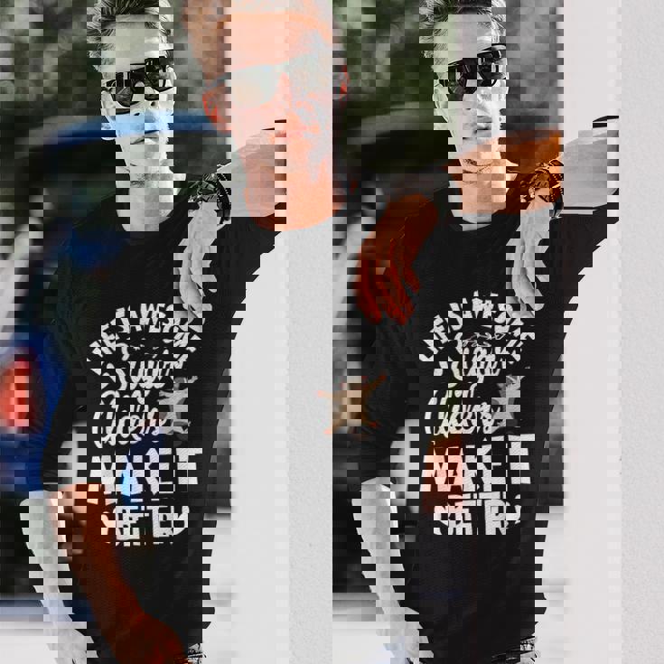 フクロモモンガのママ フクロモモンガのネックレス フクロモモンガの恋人 長袖Tシャツ 彼への贈り物