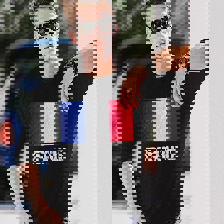 フランス国旗tシャツ 長袖Tシャツ 彼への贈り物