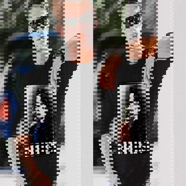 フリードリヒ・ニーチェ 長袖Tシャツ 彼への贈り物