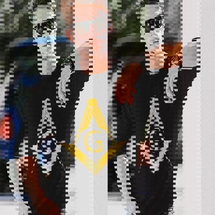 フリーメイソン スクエアコンパス フリーメーソン 最後の誕生日 長袖Tシャツ 彼への贈り物