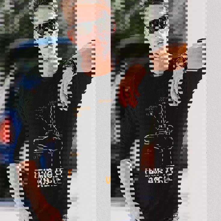 フレミングス 左手用ルール 長袖Tシャツ 彼への贈り物