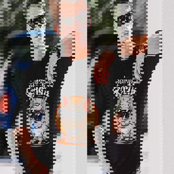 フレンチブルドッグしゃれ 長袖Tシャツ 彼への贈り物